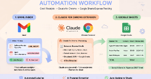 Cách tự động quản lý chi phí từ Gmail sang Google Sheets bằng Claude For Chrome