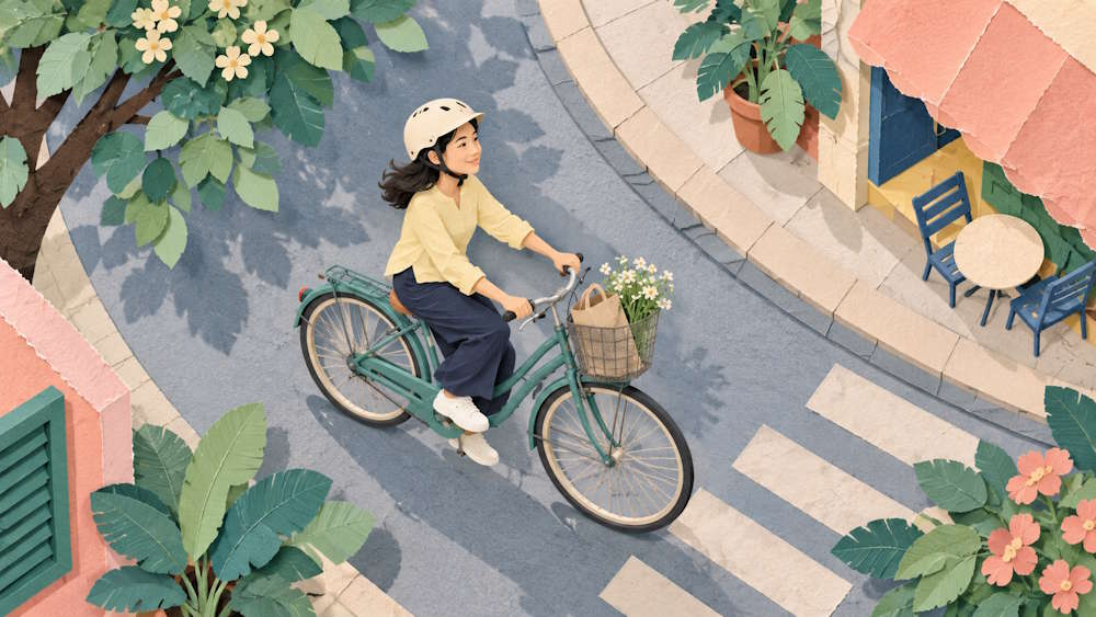 Collage giấy cắt màu pastel
