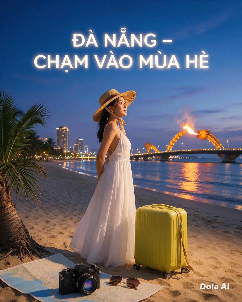 Ảnh thêm chữ trên Dola AI