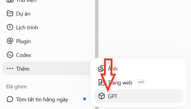 Truy cập GPT trên ChatGPT