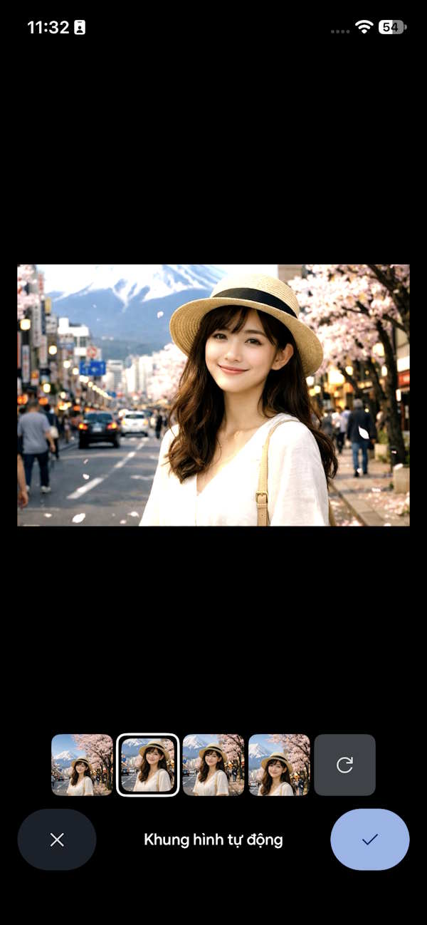 Điều chỉnh ảnh ngang trên Google Photos