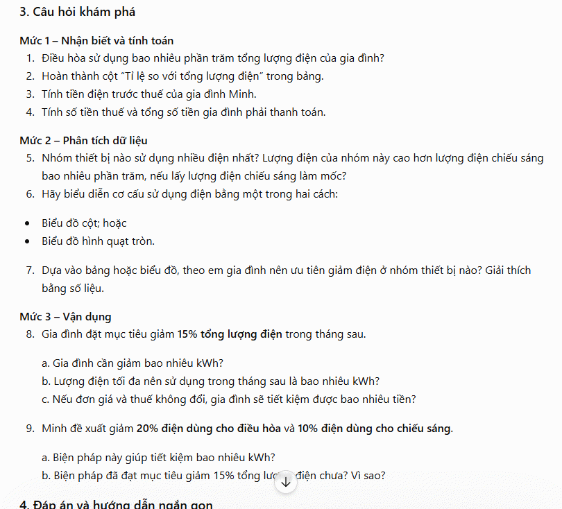 Prompt tạo bài toán thực tiện STEM
