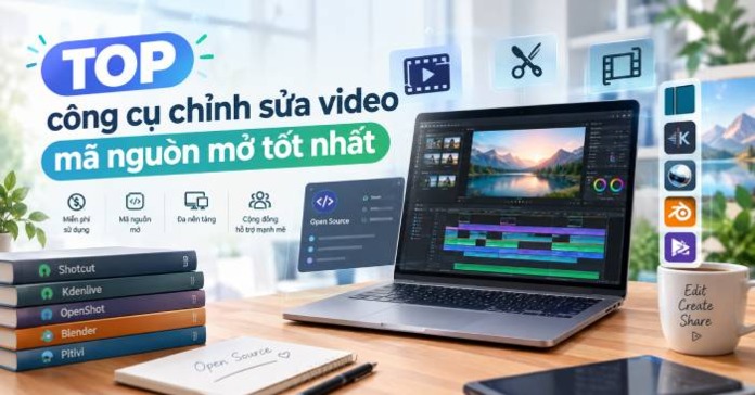 TOP công cụ chỉnh sửa video mã nguồn mở tốt nhất