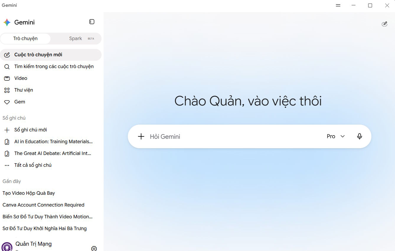 Đăng nhập Gemini trên Windows