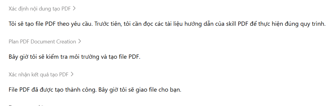 Tạo file PDF trên Dola AI