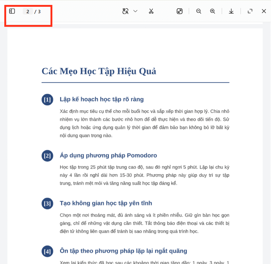 Xem file PDF trên Dola AI