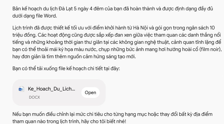 Lệnh tạo file Office