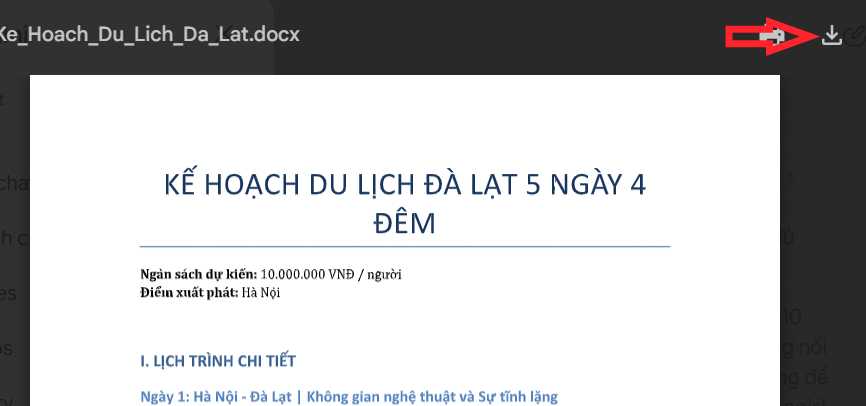 Xem nội dung file Office