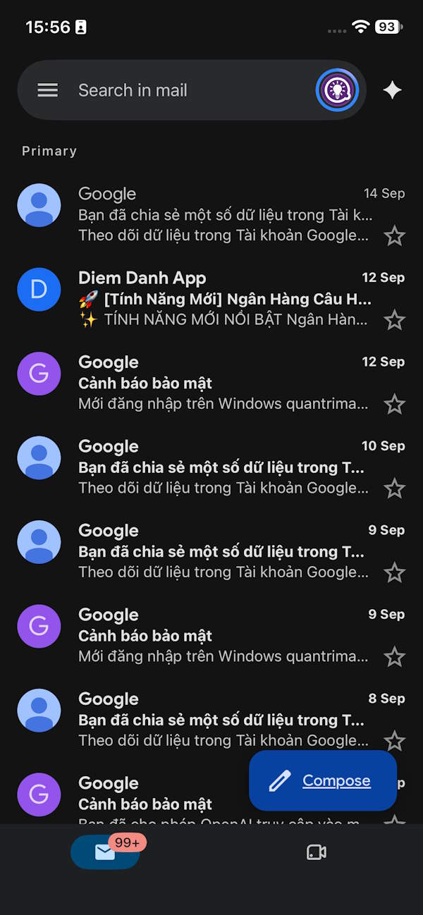 Giao diện Gmail