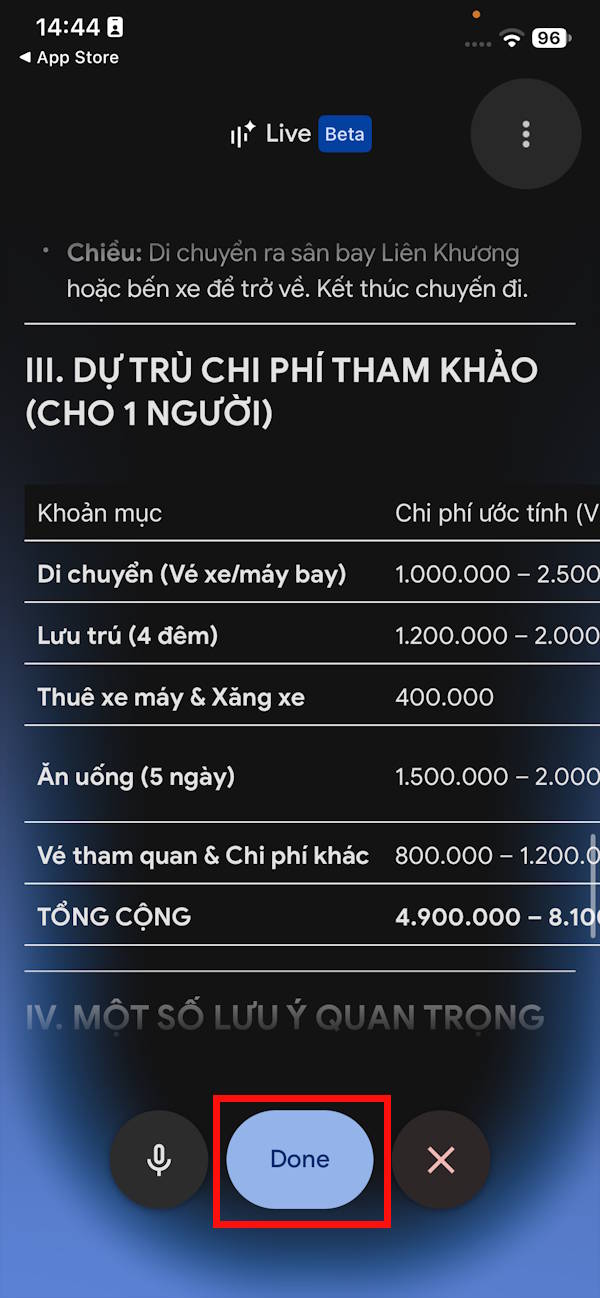 Tạo văn bản bằng Google Docs Live