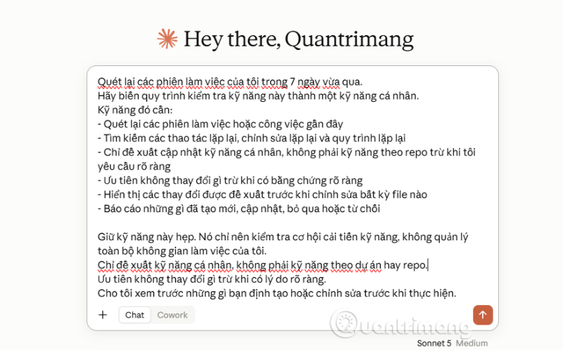 tao ky nang claude AI