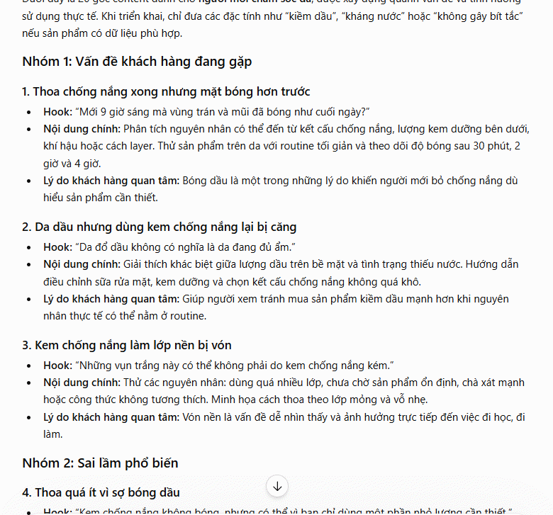 Biến sản phẩm thành hệ thống content
