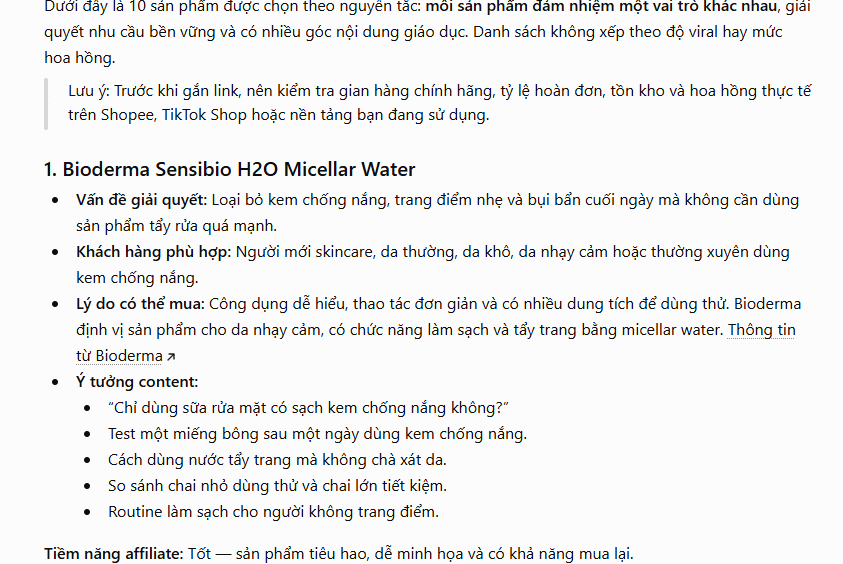 Tìm sản phẩm dựa trên nhu cầu thực tế
