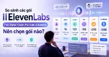 So sánh các gói ElevenLabs - Free, Starter, Creator, Pro, Scale và Bussiness: Nên chọn gói nào?