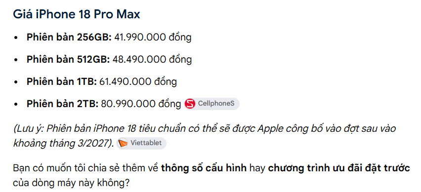 Xem liên kết trong AI Overview Google-Search
