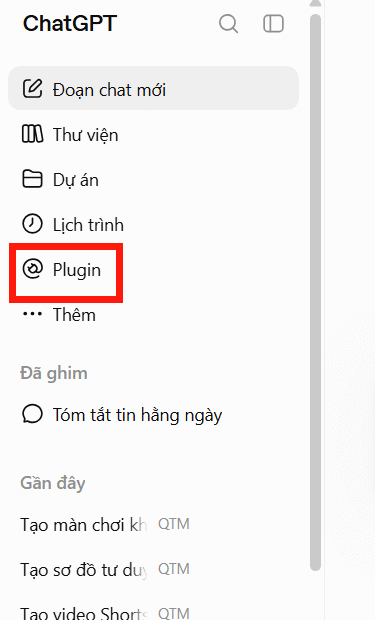 Plugin trên ChatGPT