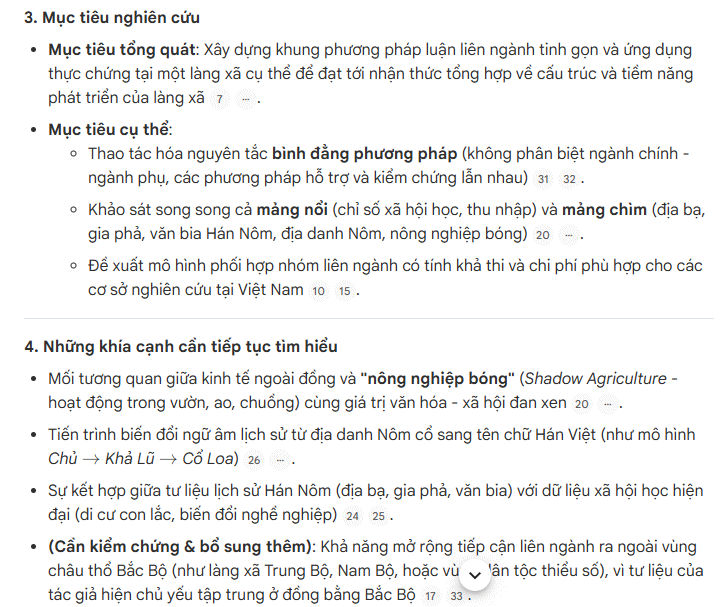 Câu lệnh xây dựng kế hoạch nghiên cứu tiếp theo