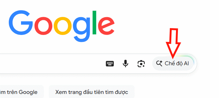 Chế độ AI Mode trên Google Search