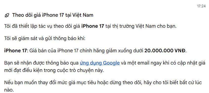 Google AI Agent trên Google Search