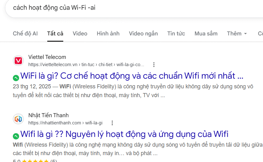 Mẹo bỏ qua phần trả lời AI trên Google chỉ với 3 ký tự