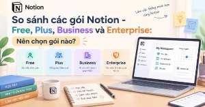 So sánh các gói Notion - Free, Plus, Business và Enterprise: Nên chọn gói nào?