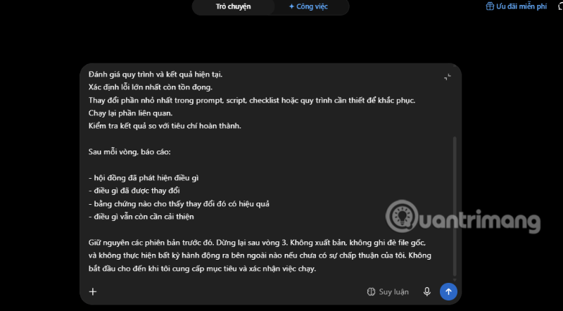 vong lap chat gpt