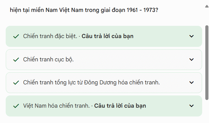 Chọn nhiều đáp án