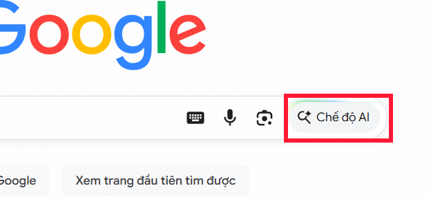 Chế độ AI Google Search