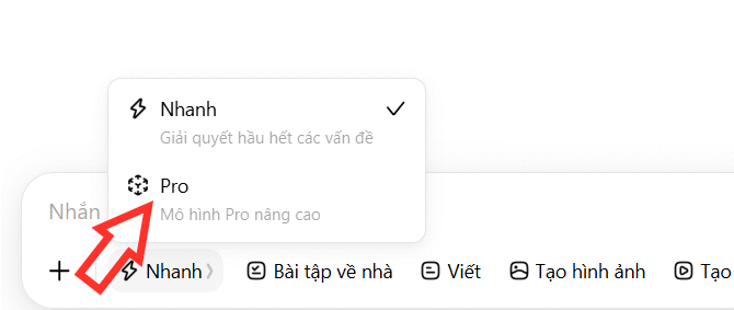 Chế độ Pro trên Dola AI