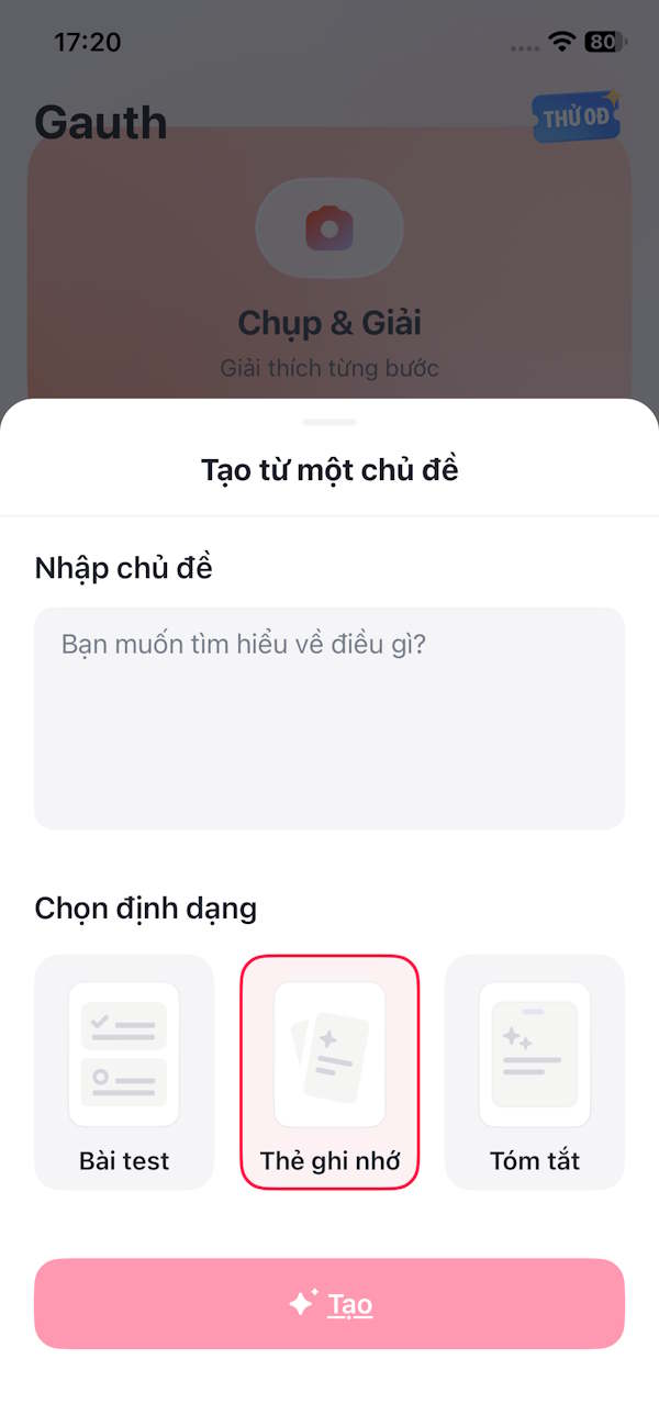 Định dạng tài liệu muốn triển khai