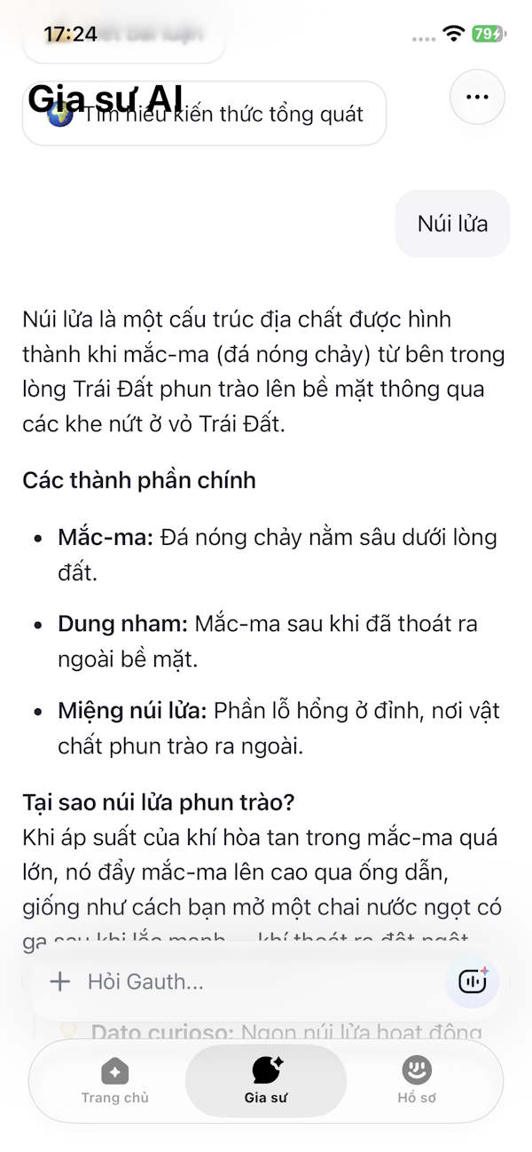 Trò chuyện với Gia sư AI trên Gauthmath