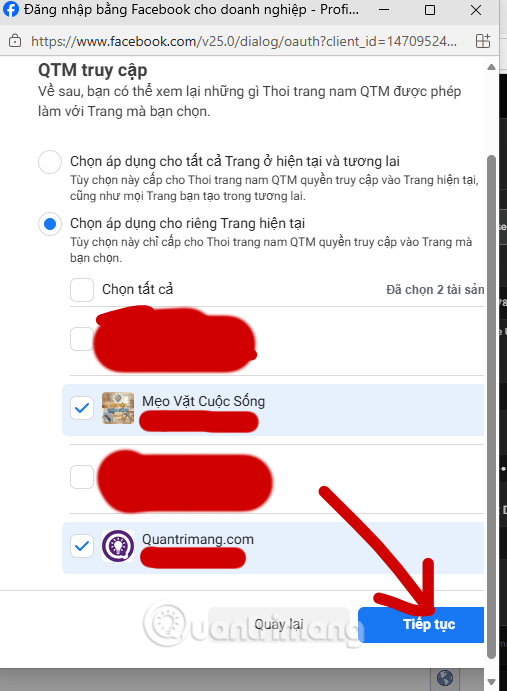 kết nối facebook n8n