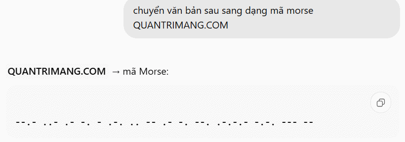 Chuyển văn bản sang ký tự Morse bằng AI
