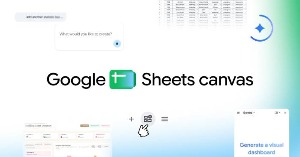 Lựa chọn ứng dụng doanh nghiệp đầu tiên để thực hiện bằng Google Sheets Canvas 