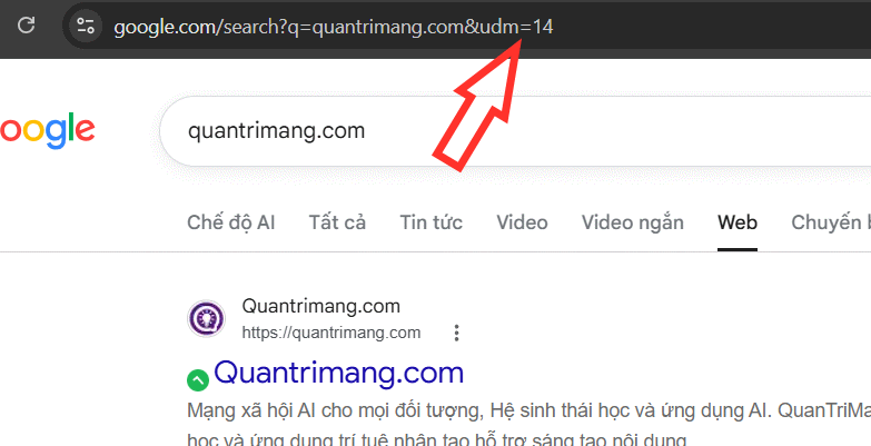 Ẩn kết quả AI trên Google Search