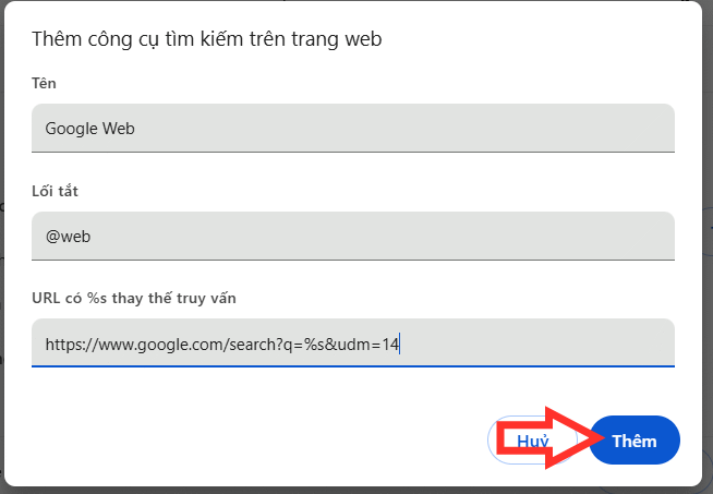 Công cụ tìm kiếm trên Chrome 