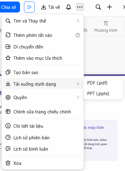 Tùy chỉnh slide trình bày tạo trên Doloa AI