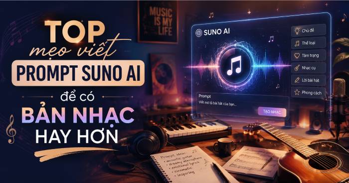 Kỹ năng viết prompt Suno AI: Tạo nhạc AI chất lượng cao không cần công thức phức tạp