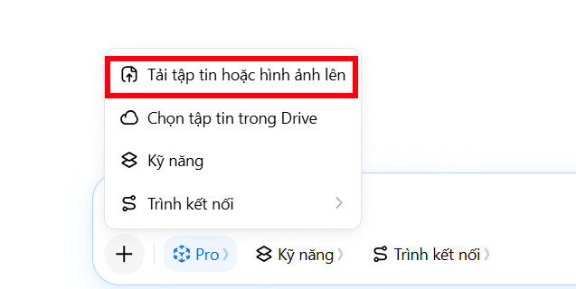Tải tài liệu lên trên Dola AI
