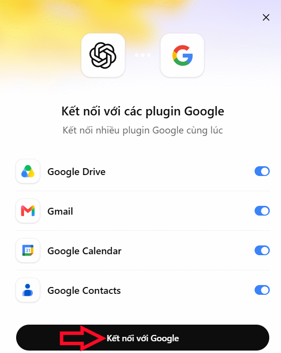 Kết nối Google với Drive