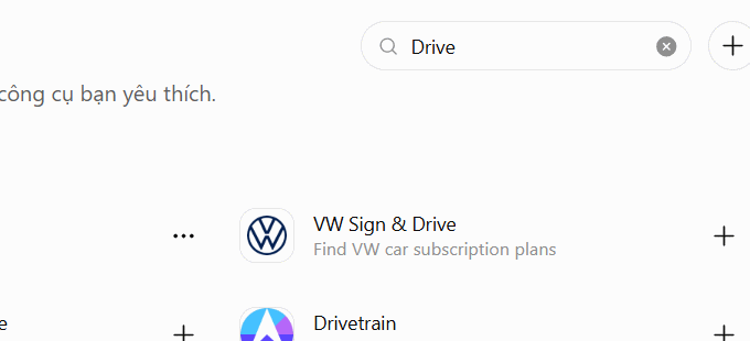 Tìm ứng dụng Drive trên ChatGPT