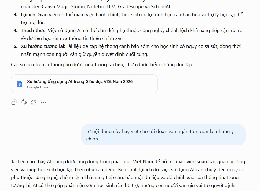 Tạo nội dung từ tài liệu trong Google Drive trên ChatGPT