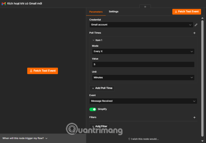  workflow n8n Gmail