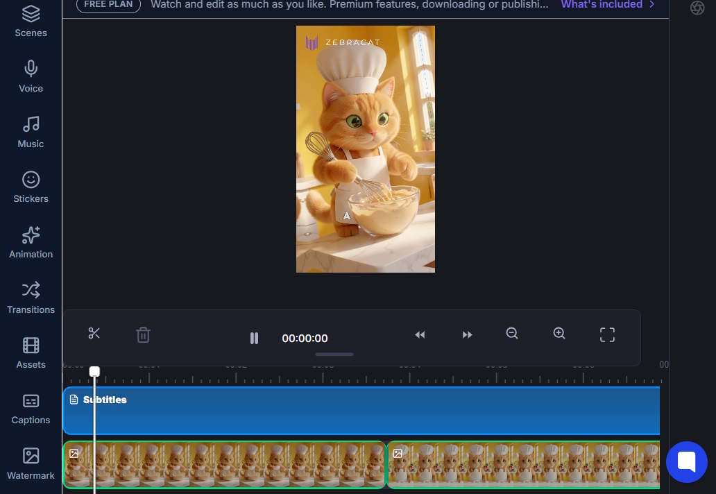 Video trên Zebracat AI