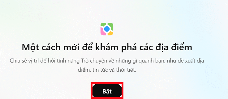 Bật ứng dụng Bản đồ trên ChatGPT