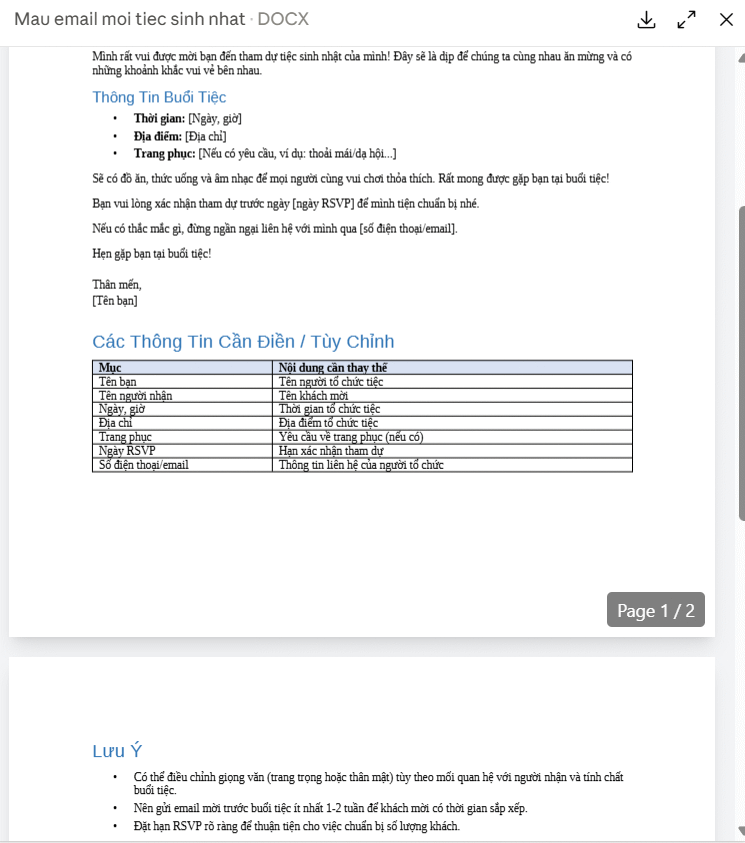 Xem file Google Docs trên Claude