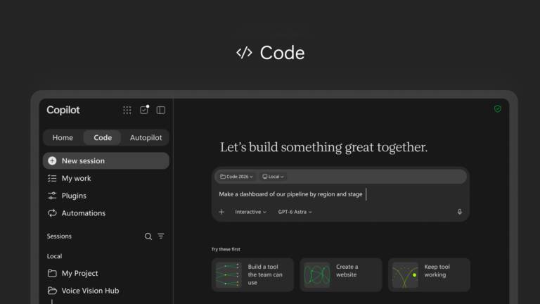 Giới thiệu tính năng Code mới trong Copilot