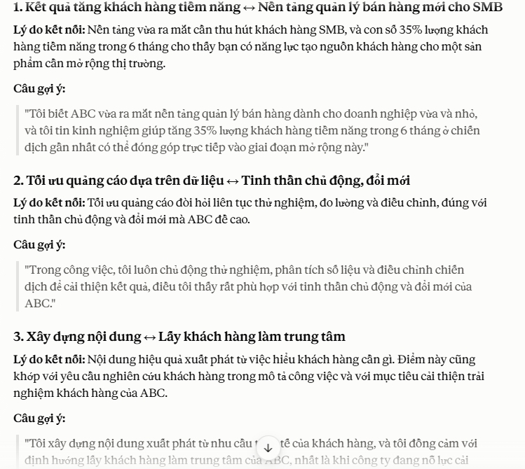  Tìm hiểu công ty và xác định điểm kết nối