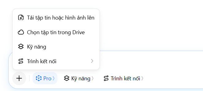 Tải tài liệu lên trên Dola AI