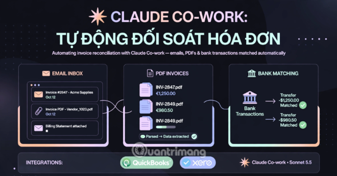 Cách dùng Claude Co-work để tự động đối soát hóa đơn